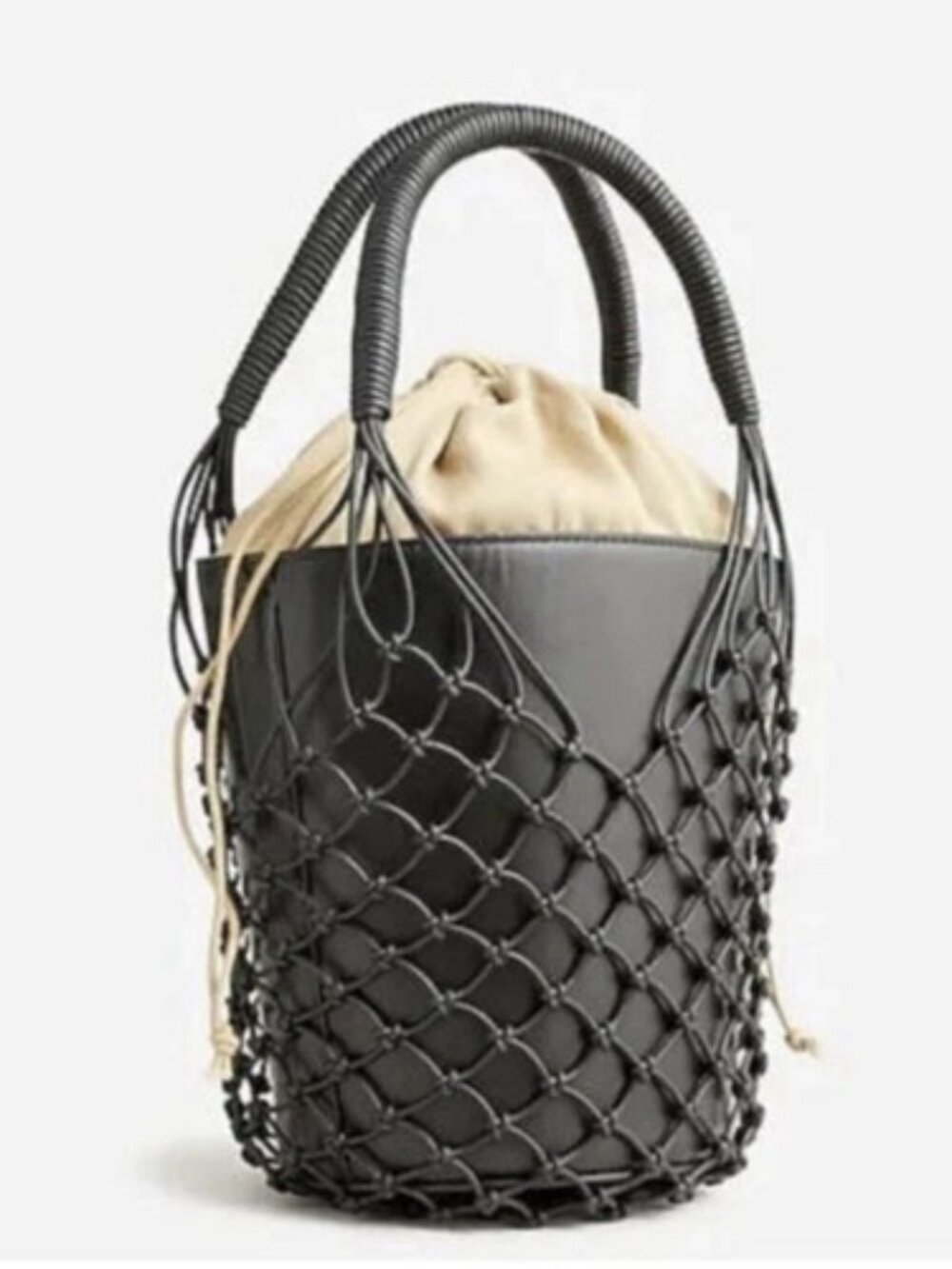 NWT J. Crew Sedona Basket Leather Bucket Bag $148